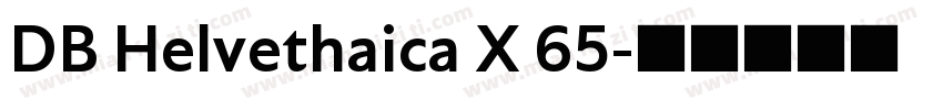 DB Helvethaica X 65字体转换